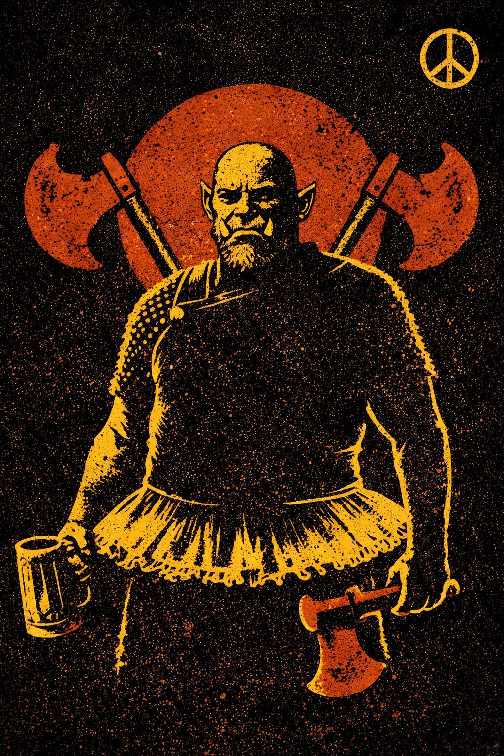 Spencer - 77-year-old Half-Orc Drunken Berserker